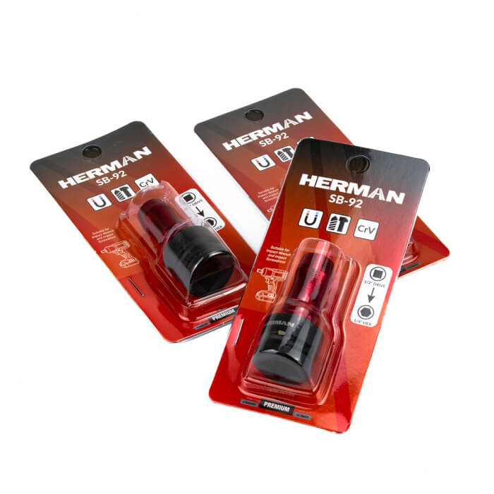 Redukce 1/2" na 1/4" HERMAN SB-92 Impact Magnetický systém