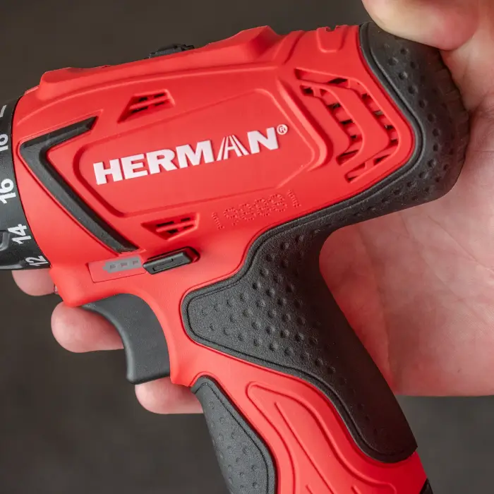 AKCE! Aku vrtací šroubovák HERMAN AXS-1080 | 10,8 V Komplet | Sada vrtáků ZDARMA