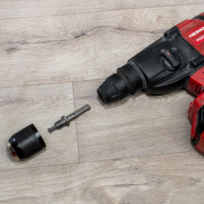 Adaptér SDS-plus / ½ʺ- 20 UNF HERMAN DC-80 Pro vrtací kladiva SDS-plus