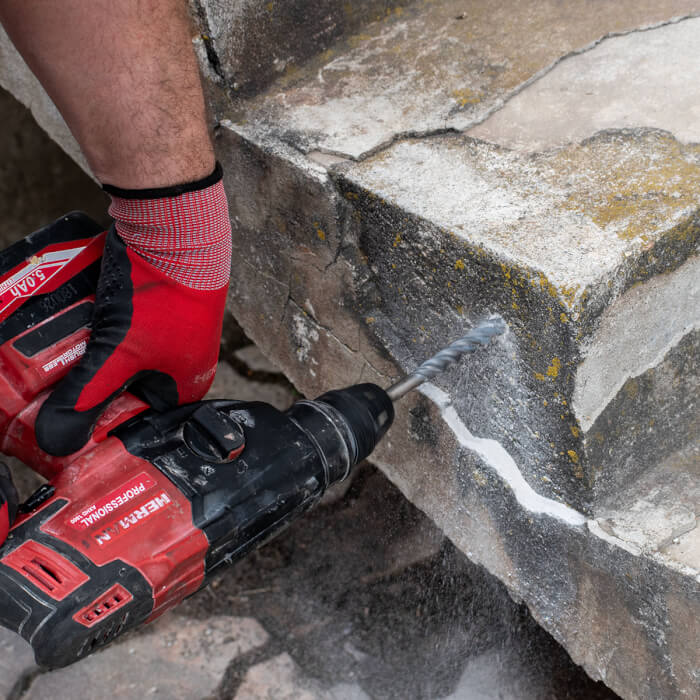 Vrták SDS-plus HERMAN DC-21 Triton Do stavebních materiálů