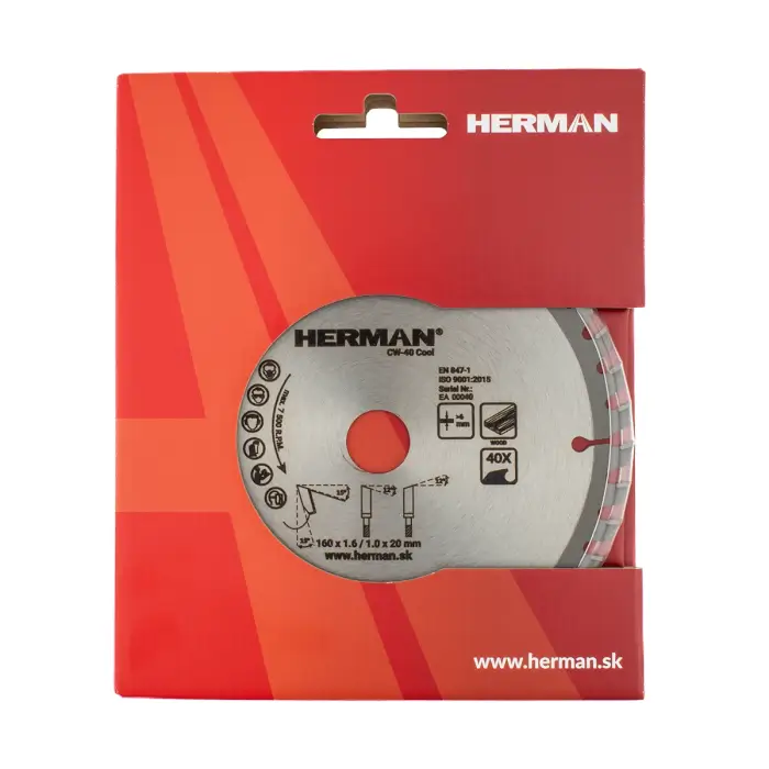 Pilový kotouč do okružní pily HERMAN CW-40 Cool Dřevo od 6mm