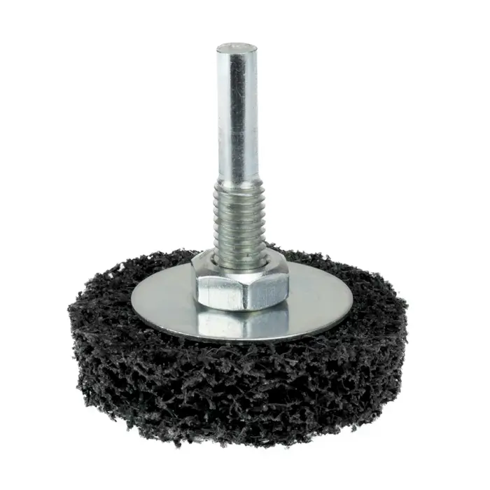 Čistící kotouč na stopce HERMAN FWK-10/S Dragon Black 50x13x6mm | STRIP-IT + SiC