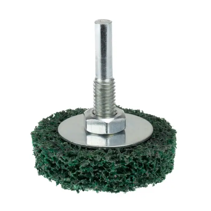 Čistící kotouč na stopce HERMAN FWK-20/S Dragon Green Brusivo: STRIP-IT + corundum