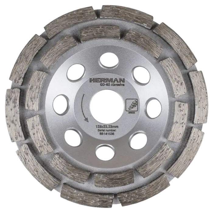 Diamantový brusný kotouč HERMAN GD-60 Abrasiva Pro drsné broušení zdiva