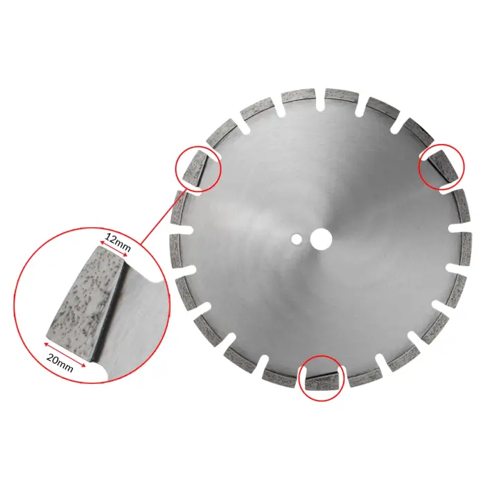 Diamantový kotouč HERMAN BD-65 Asphalt Na asfalt a nevyzrálý beton