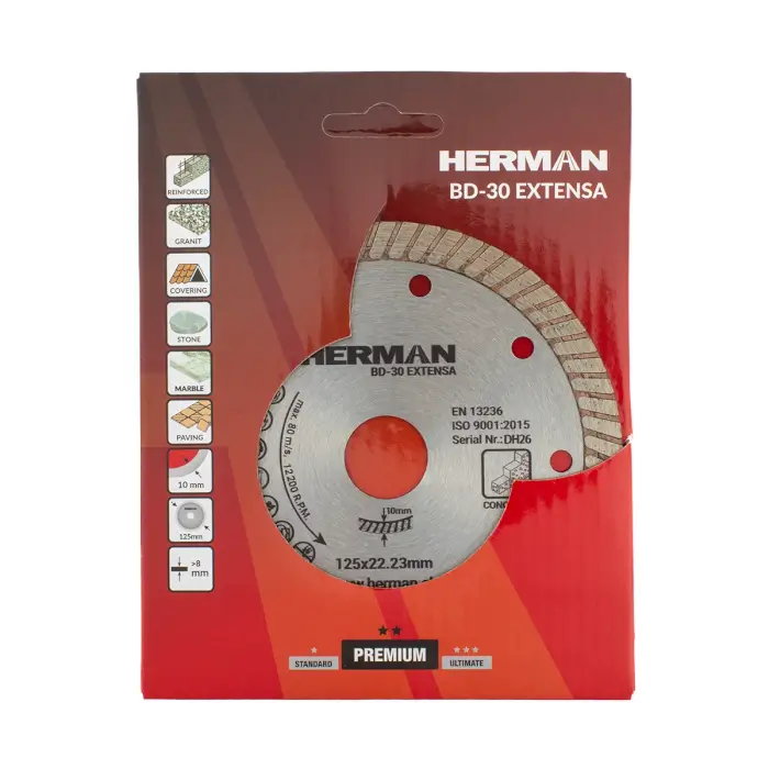 Diamantový kotouč HERMAN BD-30 Extensa Nejen pro řezání betonu