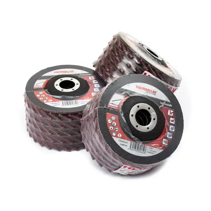 Lamelový kotouč z brusného rouna HERMAN LW-20 Canta Na ocel, nerez a neželezné kovy