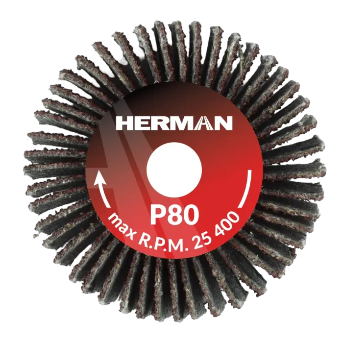 Brusný kotouč na stopce HERMAN FWS-10/S 30x10x6mm | Corundum | P80