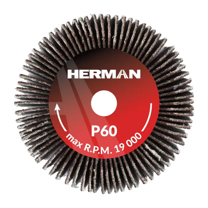 Brusný kotouč na stopce HERMAN FWS-10/S 40x20x6mm | Corundum | P60