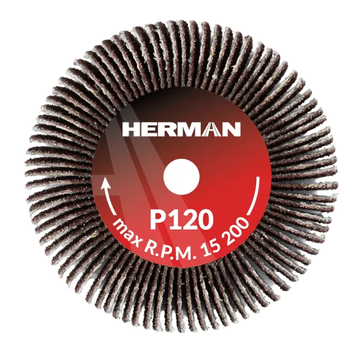 Brusný kotouč na stopce HERMAN FWS-10/S 50x20x6mm | Corundum | P120