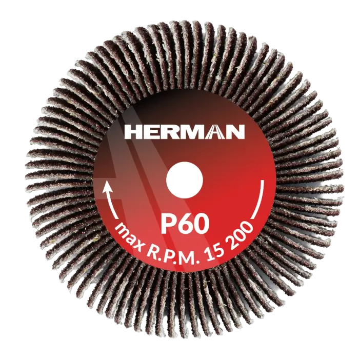 Brusný kotouč na stopce HERMAN FWS-10/S 50x20x6mm | Corundum | P60