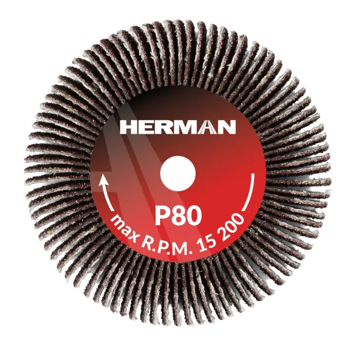Brusný kotouč na stopce HERMAN FWS-10/S 50x20x6mm | Corundum | P80