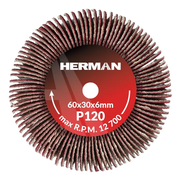 Brúsny kotúč na stopke HERMAN FWX-10/S 60x30x6mm | Ceramic | P120
