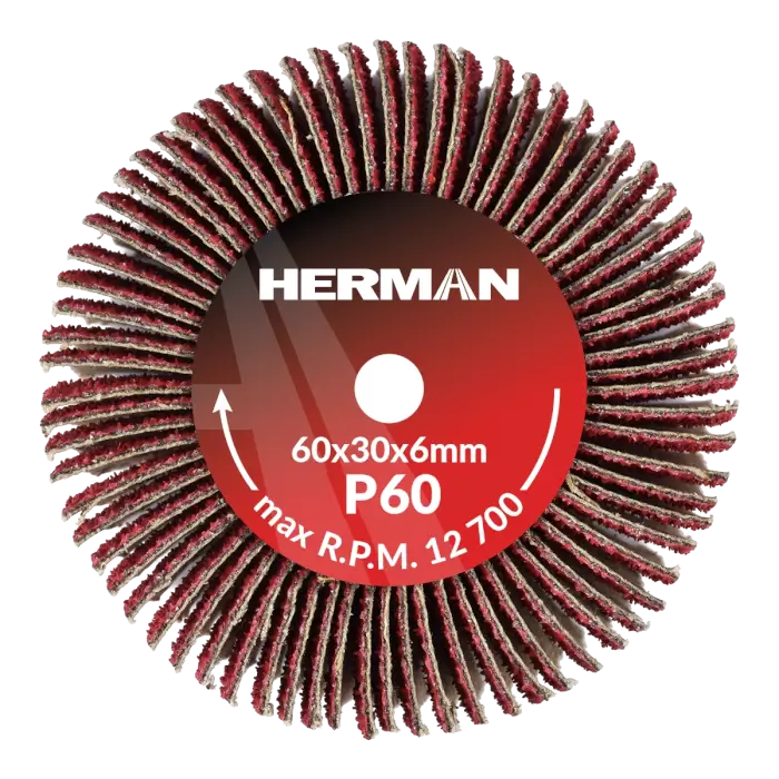 Brúsny kotúč na stopke HERMAN FWX-10/S 60x30x6mm | Ceramic | P60