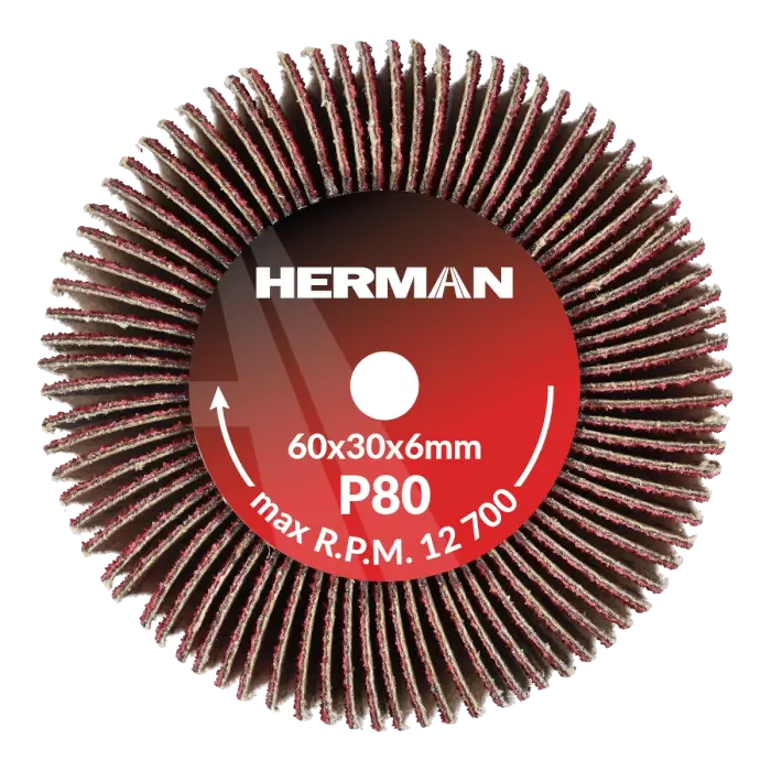 Brúsny kotúč na stopke HERMAN FWX-10/S 60x30x6mm | Ceramic | P80
