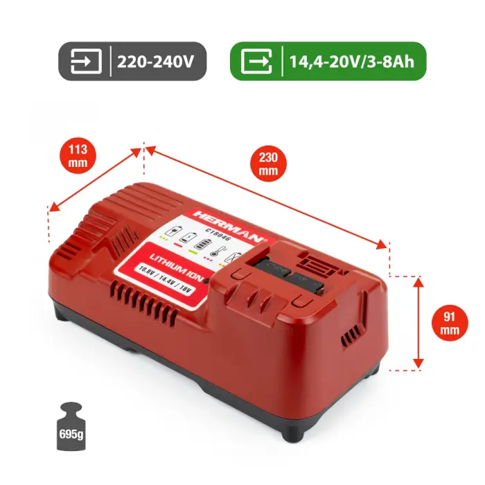 HERMAN BC 14,4V|18,0V Speed 14,4V|18,0V| Záruka 3 roky