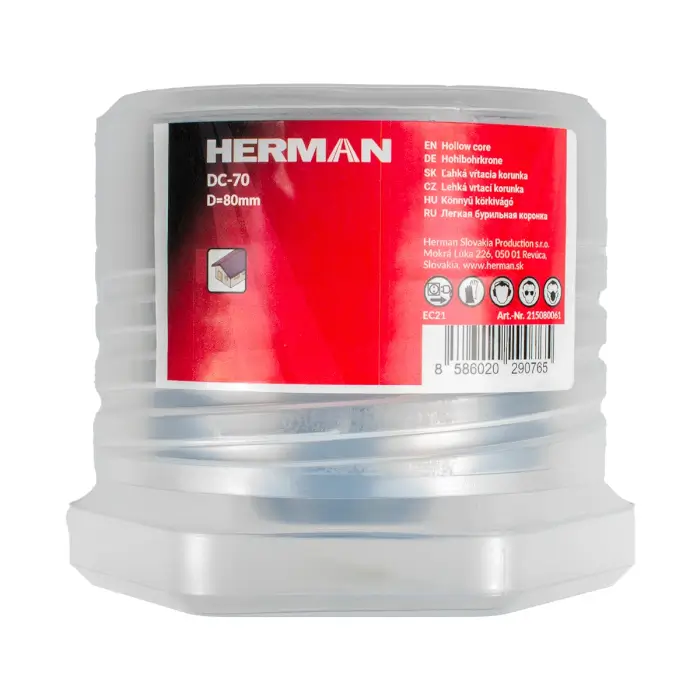 Lehká vrtací korunka HERMAN DC-70