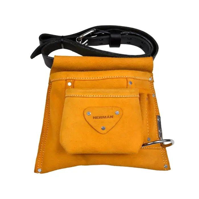Kožená pracovní brašna HERMAN PB-10 Single Násuvná na opasek