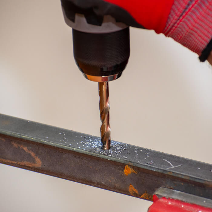 Vrták do kovu DIN 338 HERMAN DM-40 HSS-E Co5% S křížovým výbrusem špičky