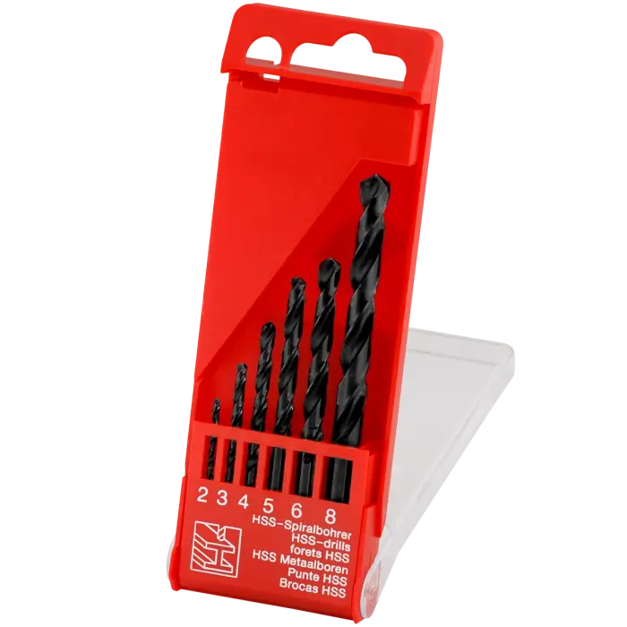 Sada vrtáků do kovu DIN 338 HERMAN QDM-10 HSS-R 6 ks vrtáků v sadě