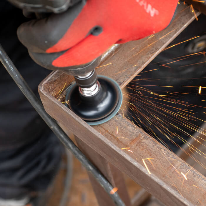 Fíbrový kotouč Quick Change HERMAN MFS-10/QC-RS Brusivo: corundum