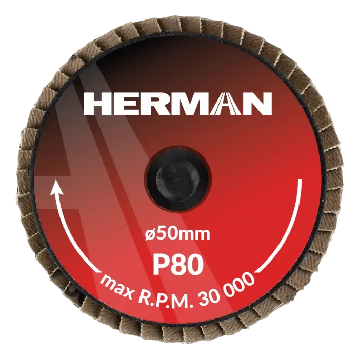 Lamelový kotouč Quick Change HERMAN MLX-10/QC-RS 50mm | Ceramic | P80