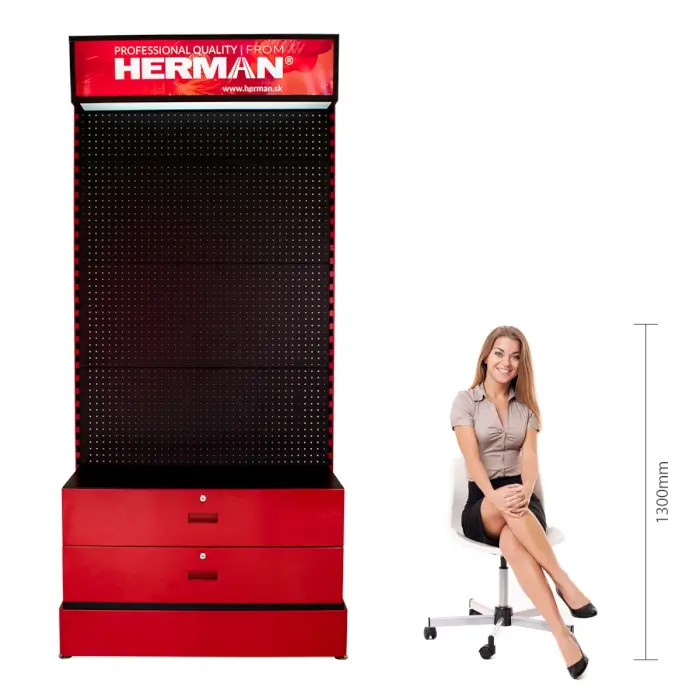 Prodejní stojan panelový MODUL SS-P / K 750+ kusů produktů HERMAN