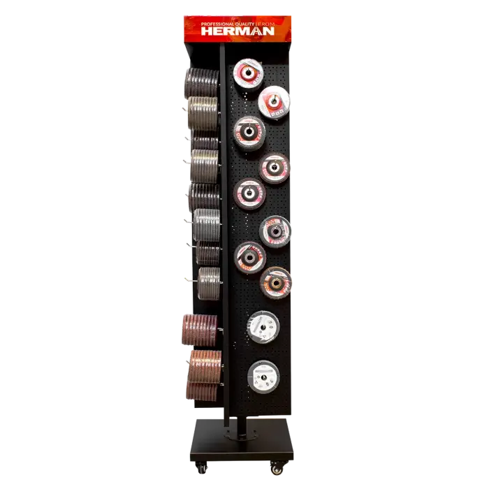 Prodejní stojan otočný MODUL SS-R / H 1300+ kusů produktů HERMAN