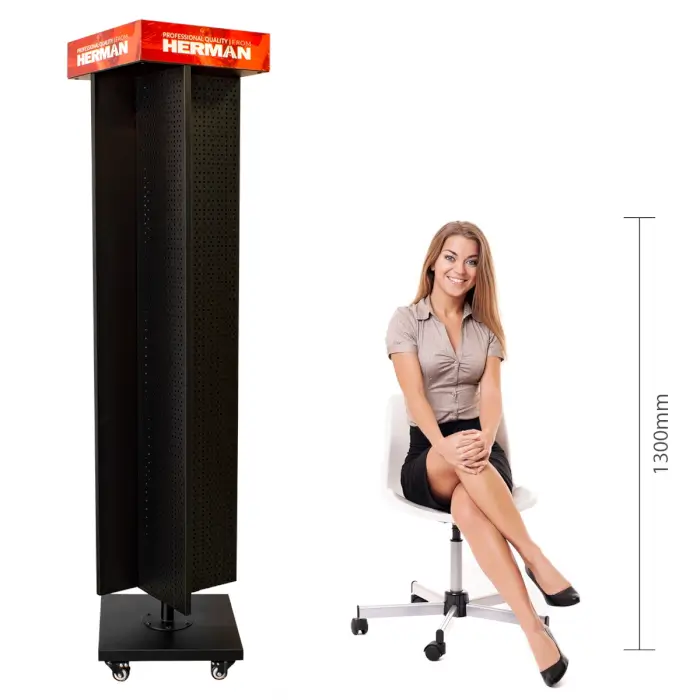 Prodejní stojan otočný MODUL SS-R / H 1300+ kusů produktů HERMAN
