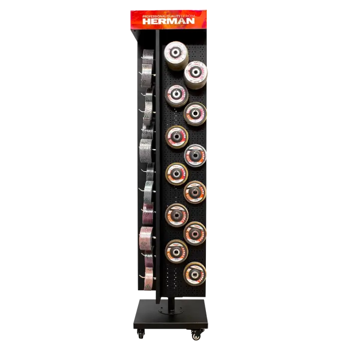 Prodejní stojan otočný MODUL SS-R / F 570+ kusů produktů HERMAN