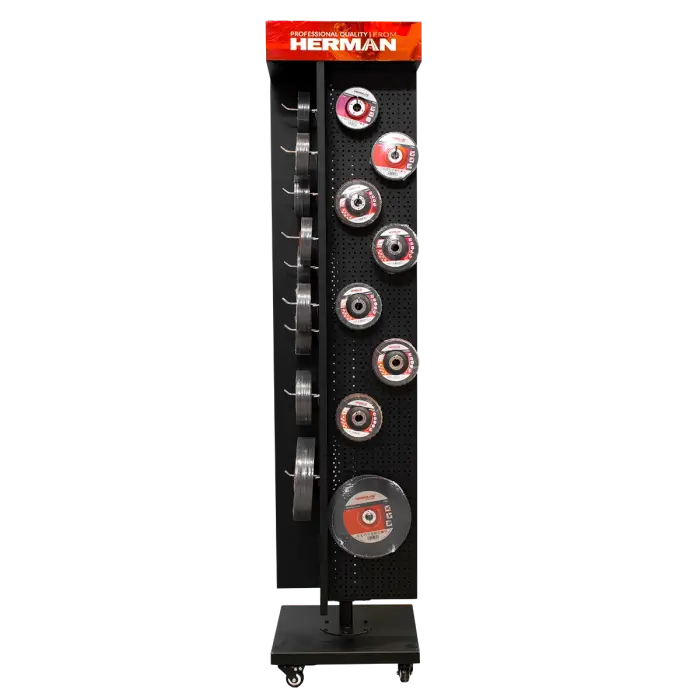 Prodejní stojan otočný MODUL SS-R / G 960+ kusů produktů HERMAN