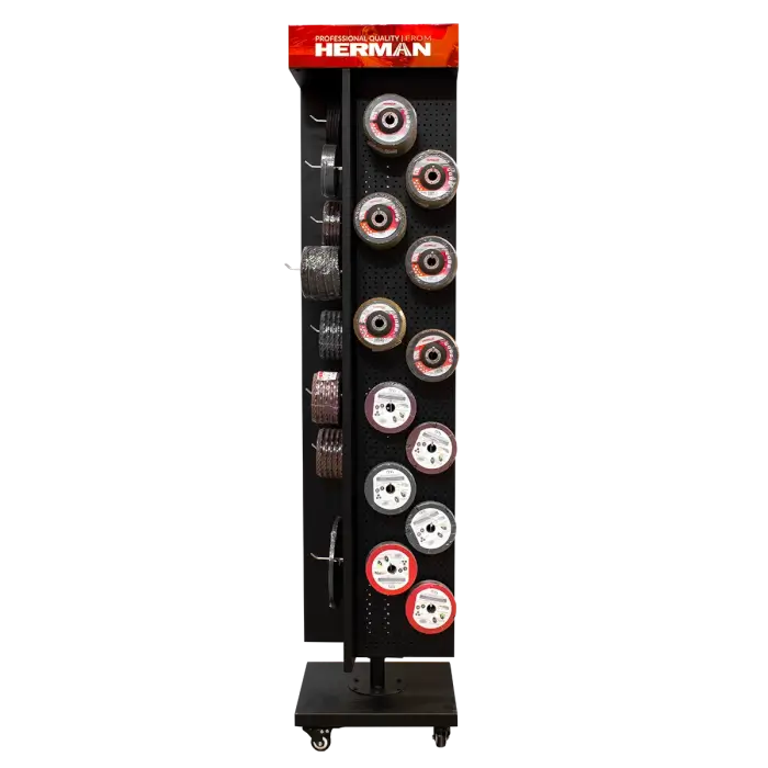 Prodejní stojan otočný MODUL SS-R / G 960+ kusů produktů HERMAN