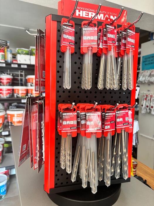 Prodejní stojan otočný malý MODUL SS-SR / VARIETY možnost variabilního výběru