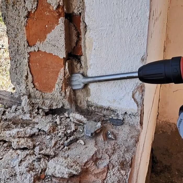 Sekáč SDS-plus HERMAN MH-21 Spade Waved Lopatkový do zdiva a na omítky