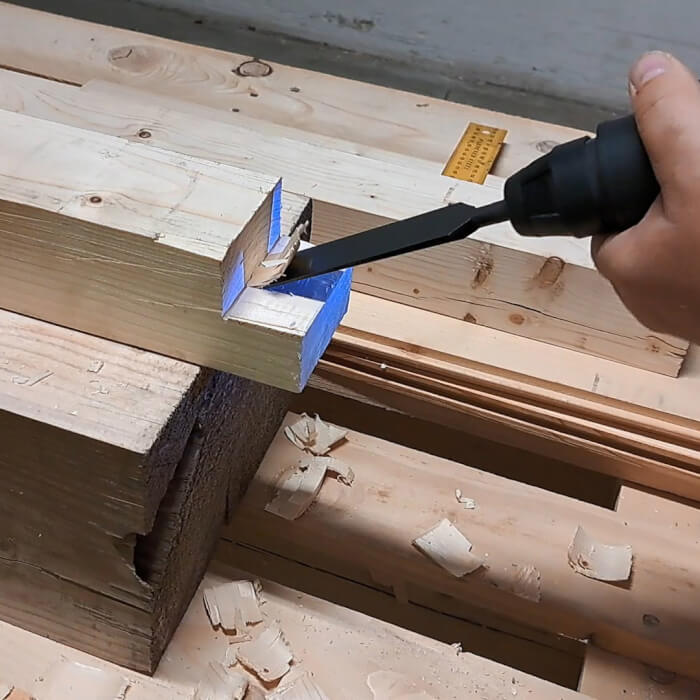 Sada dlát SDS-plus HERMAN QMH-21 Wood 5ks dlát v sadě