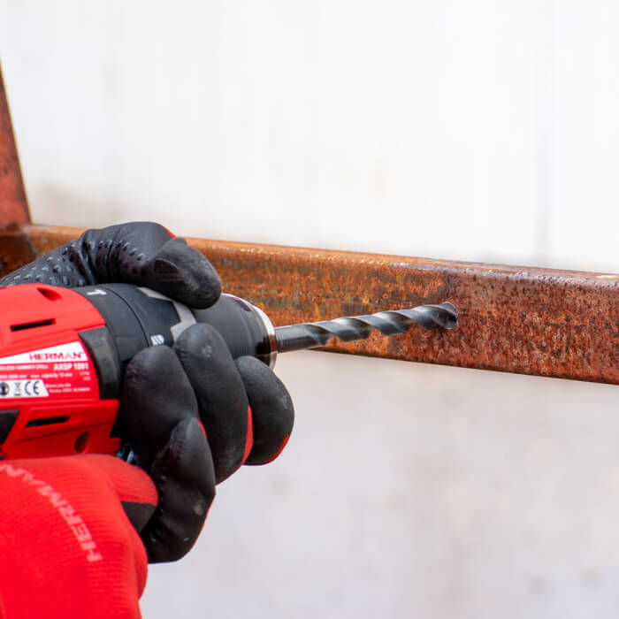 Sada vrtáků do kovu DIN 338 HERMAN QDM-11 HSS-R 19 ks vrtáků v sadě