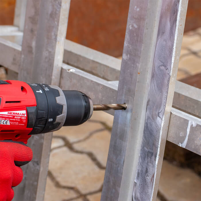 Sada vrtáků do kovu DIN 338 HERMAN QDM-49 HSS-E Co 5% 6 ks vrtáků v sadě