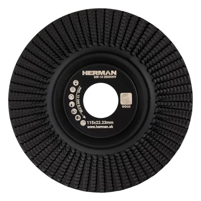 Brusný kotouč na dřevo HERMAN GW-10 Demony 115x22,23mm