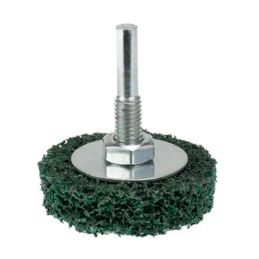 Čistící kotouč na stopce HERMAN FWK-20/S Dragon Green Brusivo: STRIP-IT + corundum