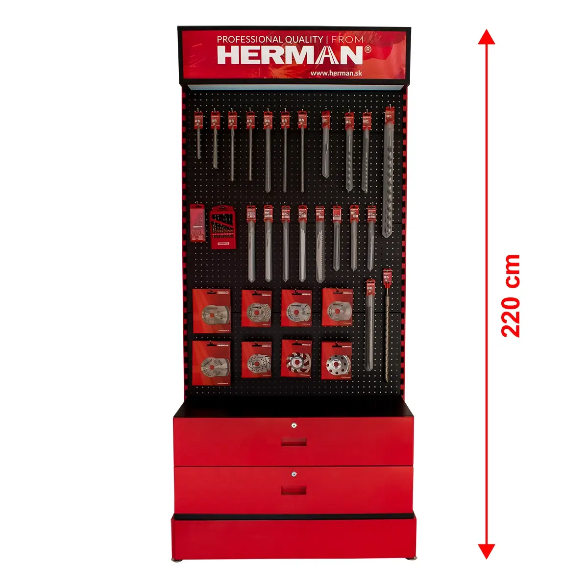 Prodejní stojan metrový HERMAN 98090101