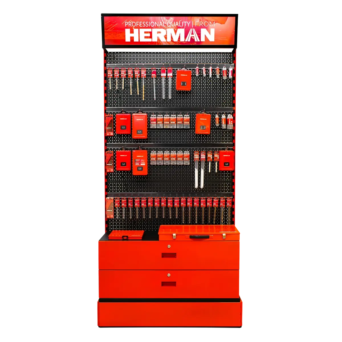 Prodejní stojan panelový MODUL SS P / G 1350+ kusů produktů HERMAN 97800207